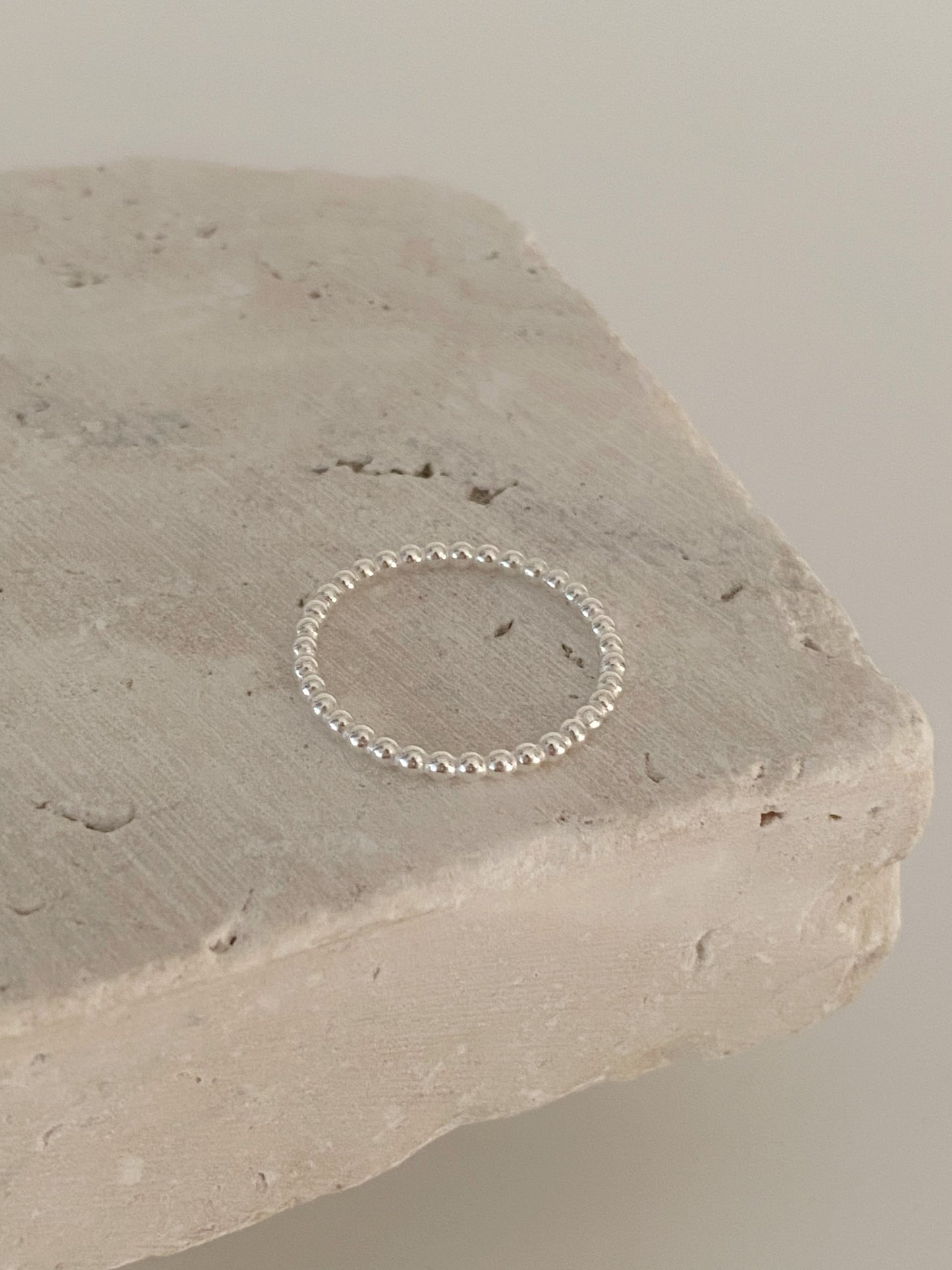 2mm Bubble ring, sterling silver stack ring, sterling silver ring, minimalistic ring, silver bubble ring