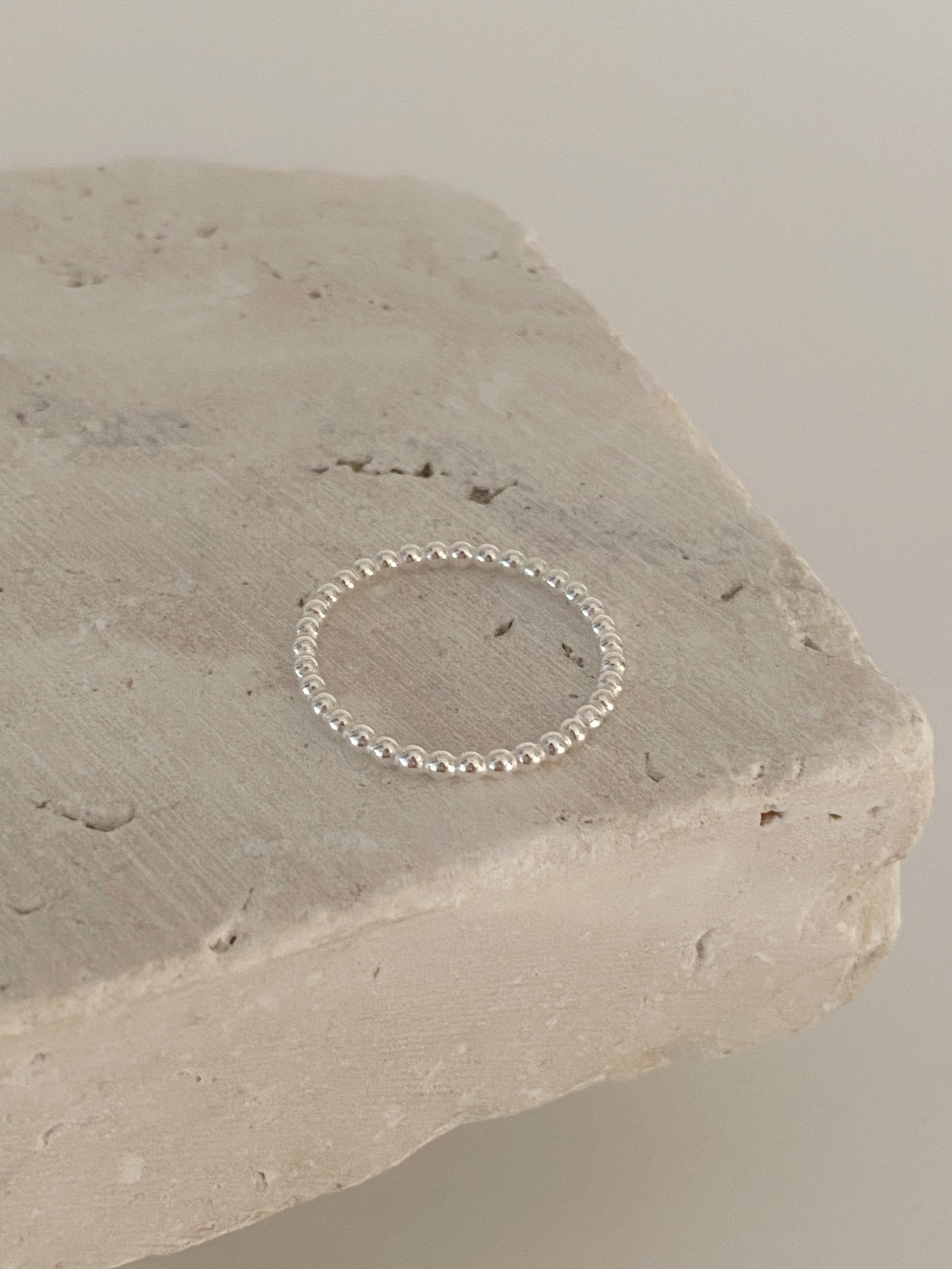 2mm Bubble ring, sterling silver stack ring, sterling silver ring, minimalistic ring, silver bubble ring