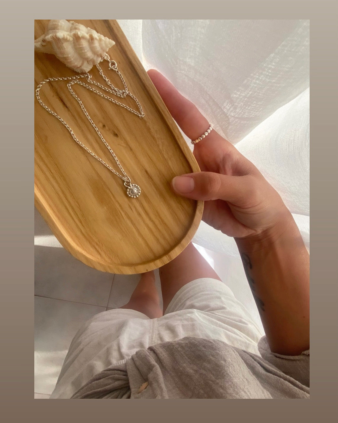Silver & Pearl Pendant