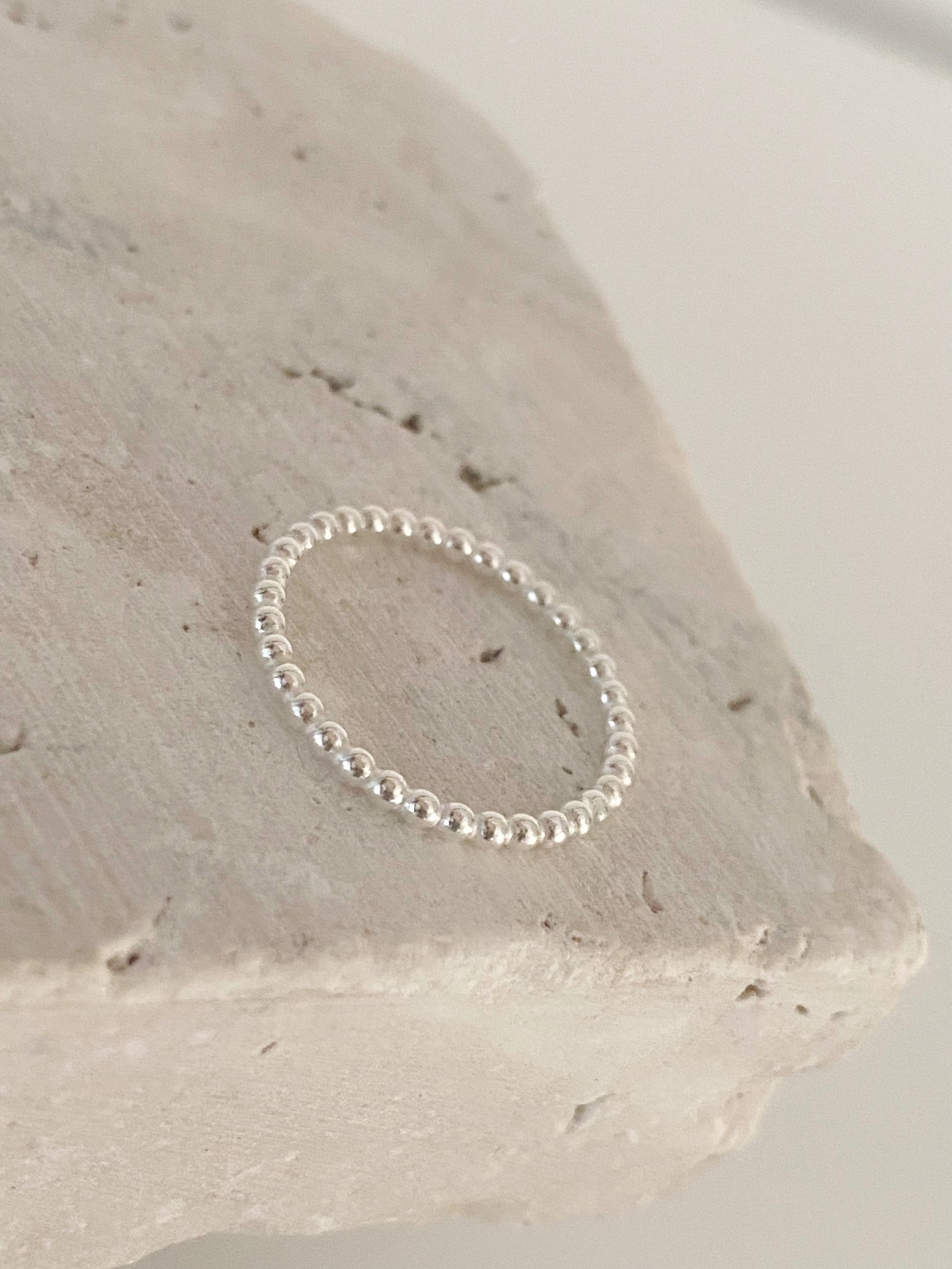 2mm Bubble ring, sterling silver stack ring, sterling silver ring, minimalistic ring, silver bubble ring