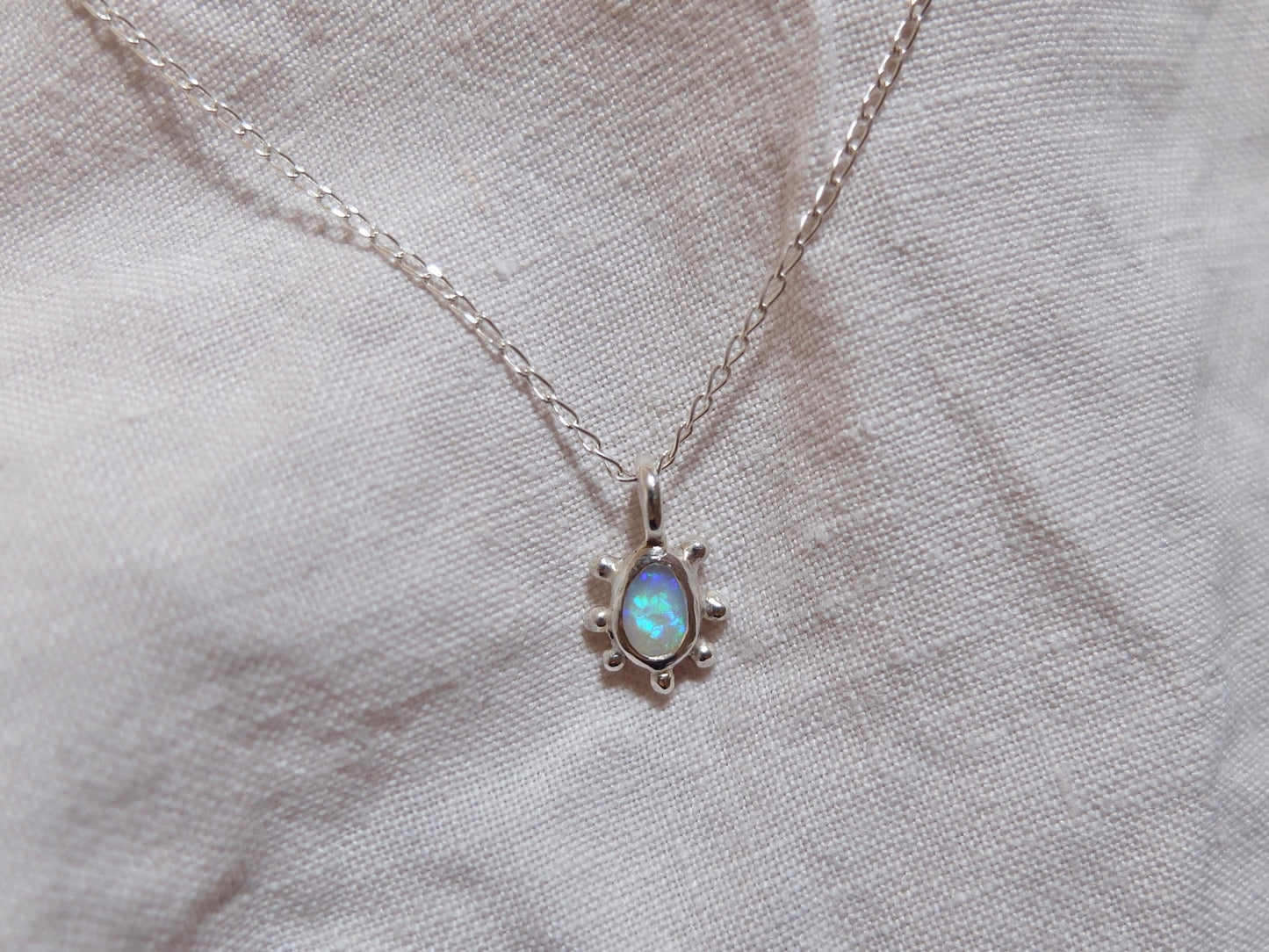 Opal Sun Necklace