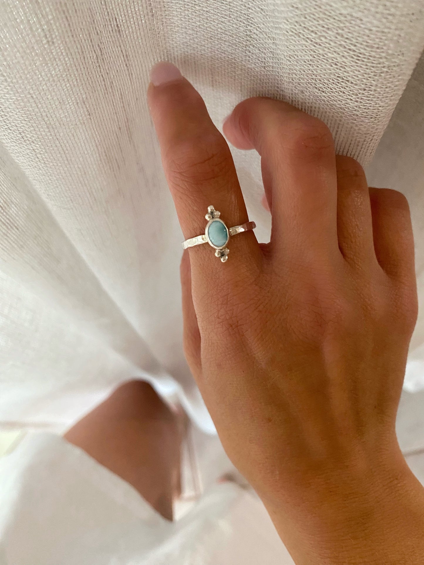 Larimar Sea Queen ring
