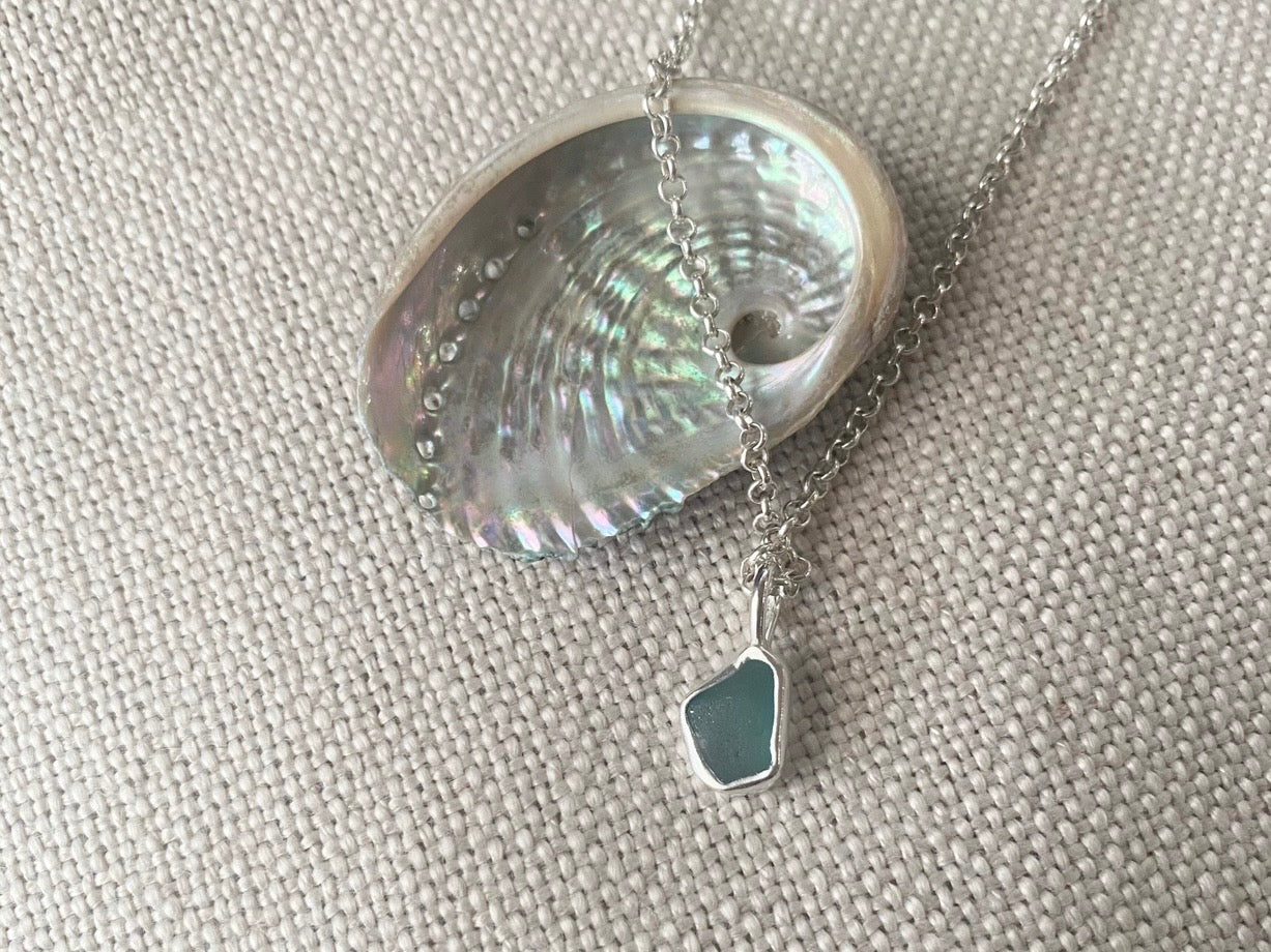 Sea Glass double sided necklace 2