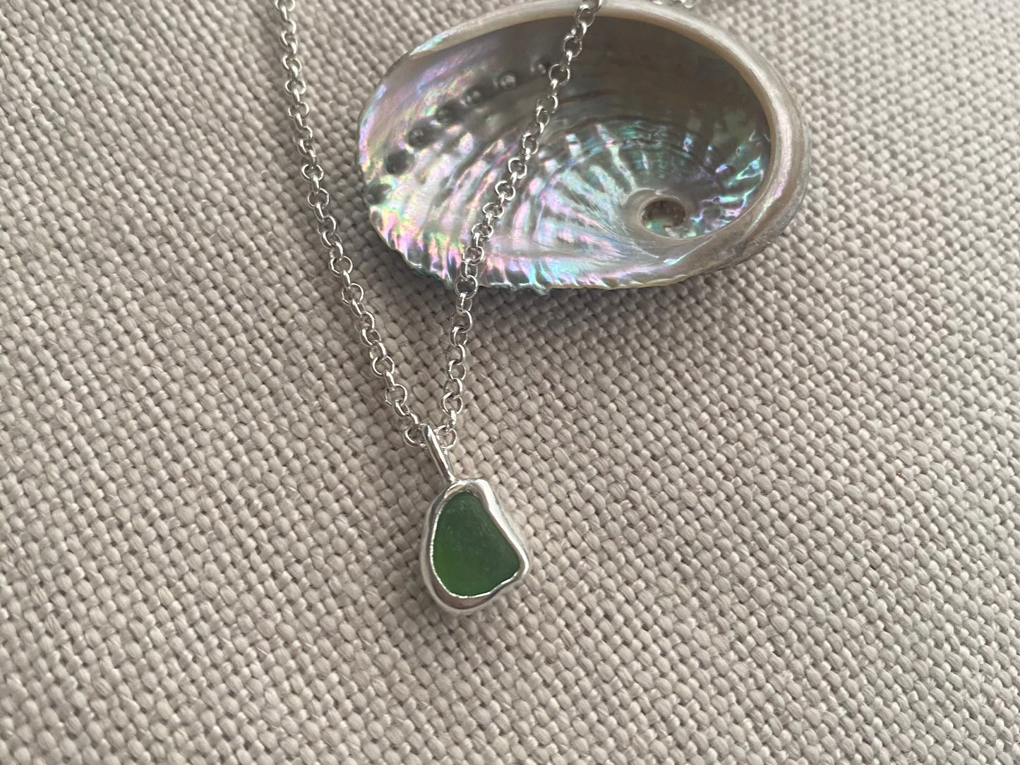 Sea Glass double sided necklace 1