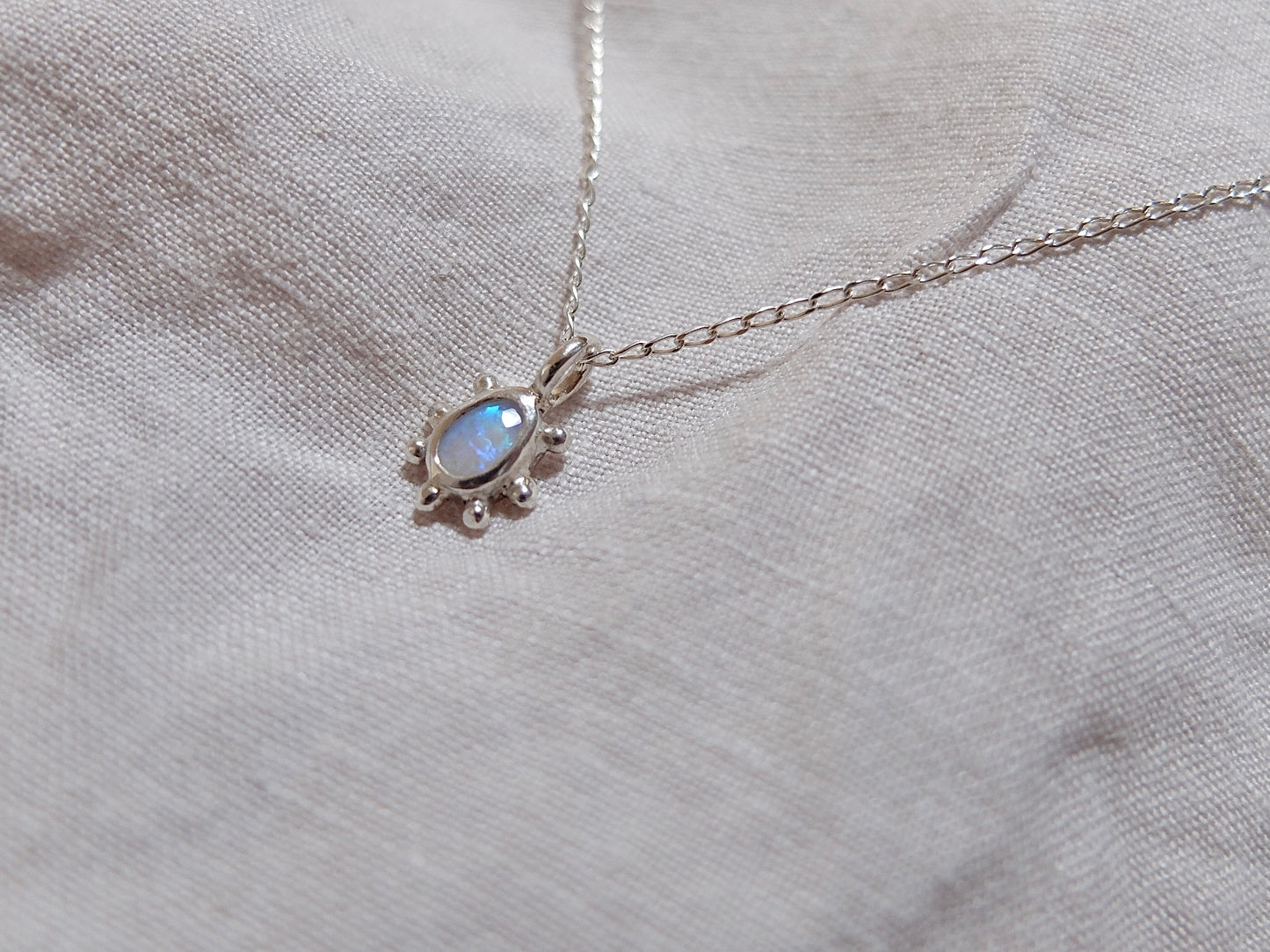 Opal Sun Necklace