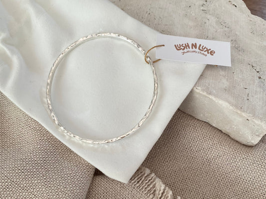 Hammered Fortune Bangle