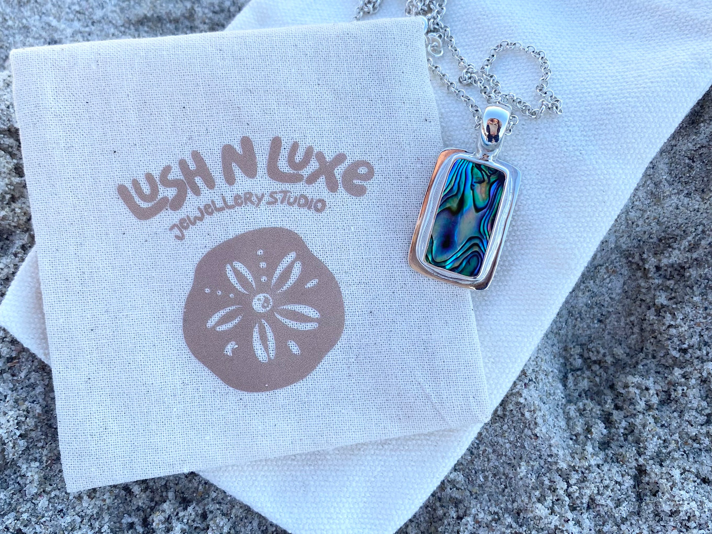 Abalone Rectangle Pendant