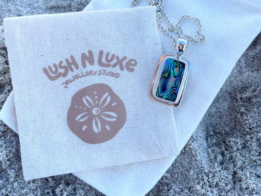 Abalone Rectangle Pendant