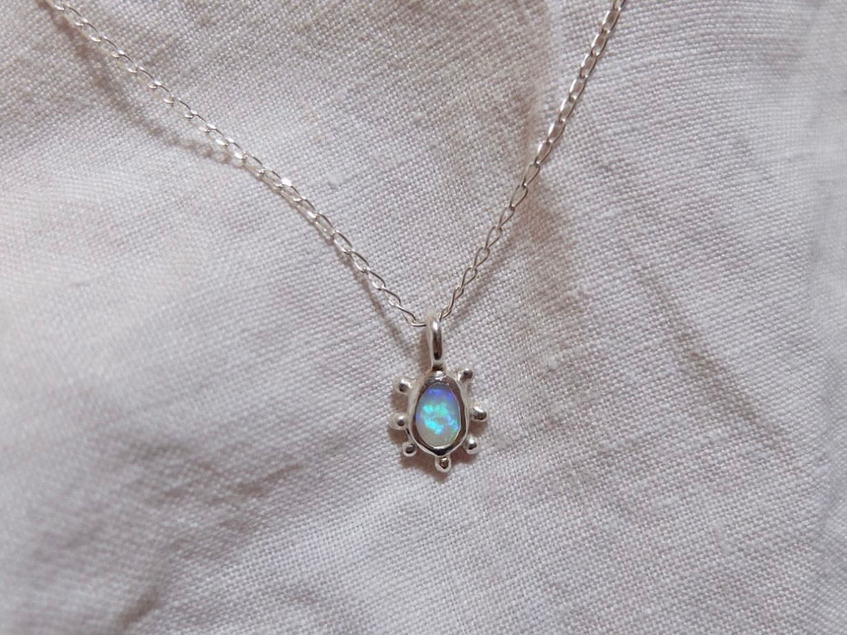 Opal Sun Necklace