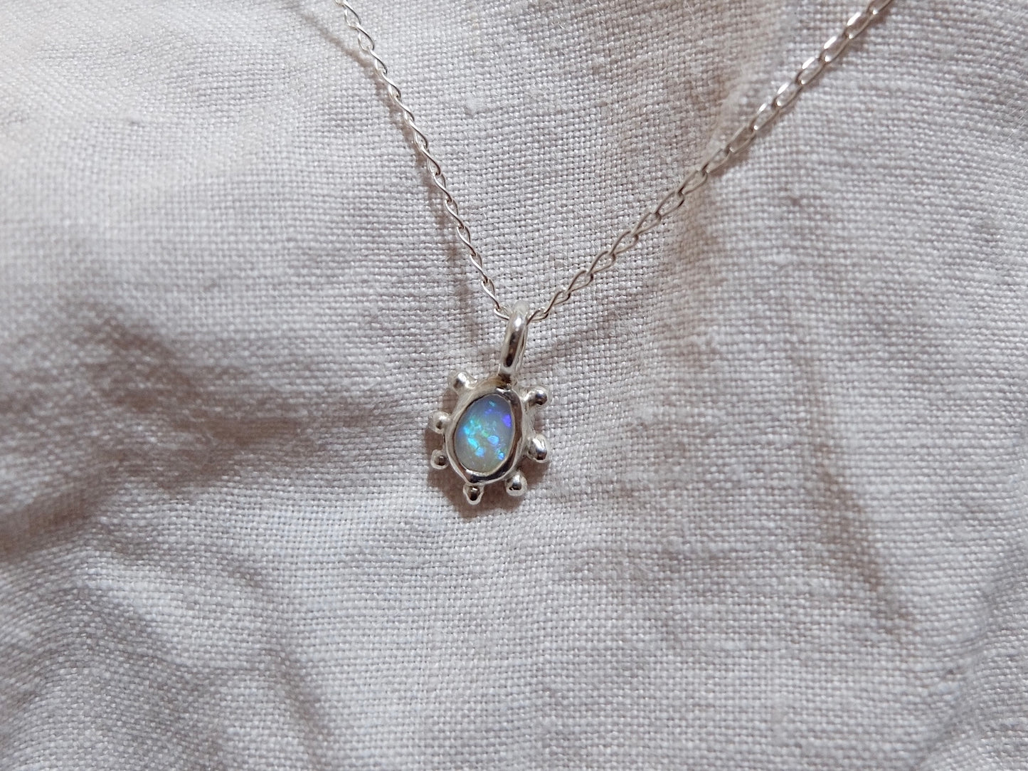 Opal Sun Necklace