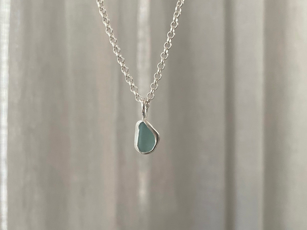 Sea Glass double sided necklace 2