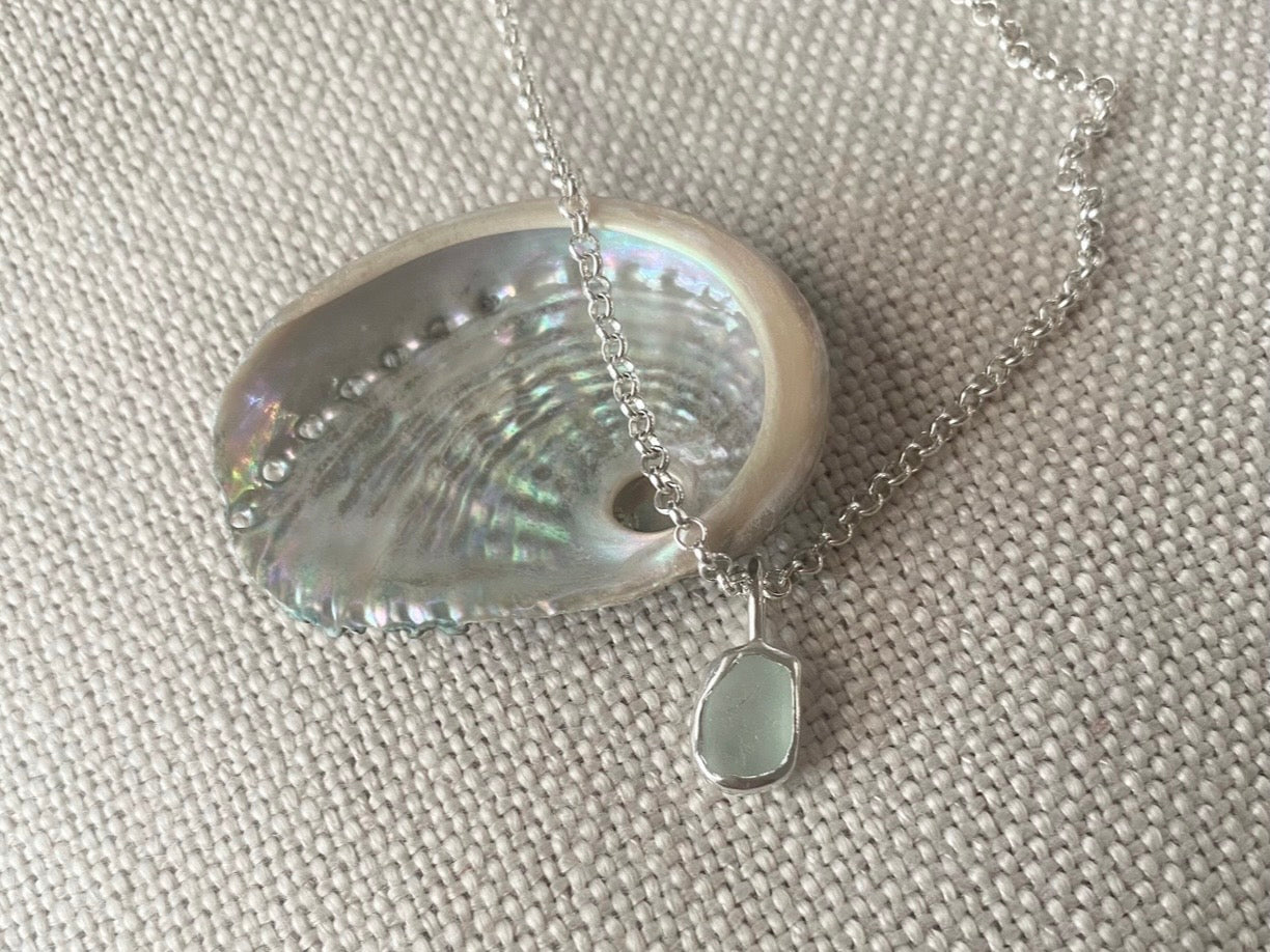 Sea Glass double sided necklace 4