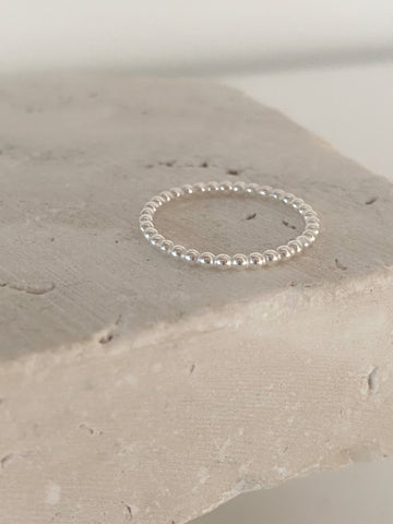 2mm Bubble ring, sterling silver stack ring, sterling silver ring, minimalistic ring, silver bubble ring