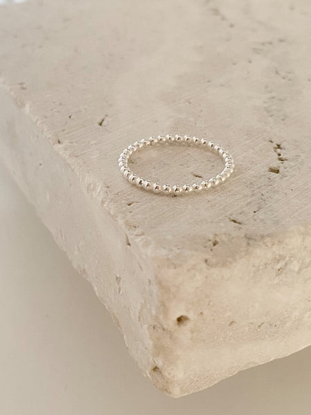 2mm Bubble ring, sterling silver stack ring, sterling silver ring, minimalistic ring, silver bubble ring